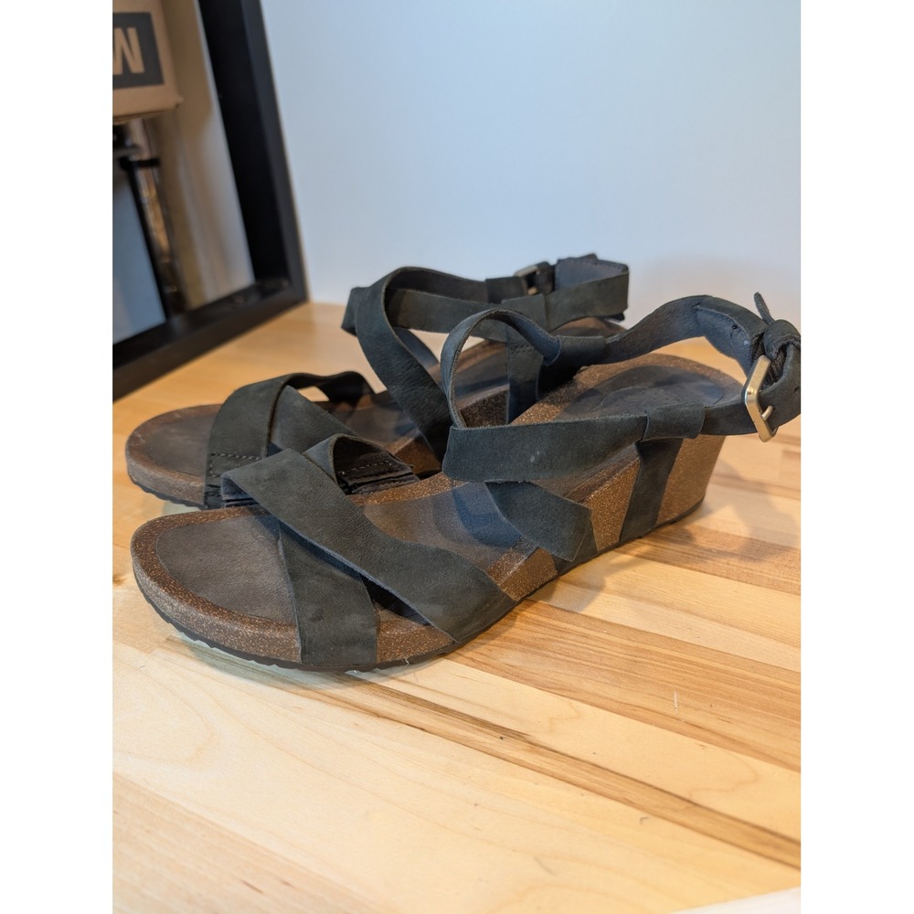 Teva Wedge Sandals Ankle Strap Criss Cross Casual Comfortable Shoes SZ 8 B1 - Picture 3 of 6